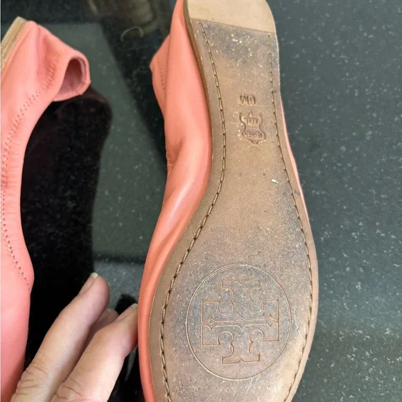 Tory Burch Coral Flats size 6.5 - Picture 6 of 8